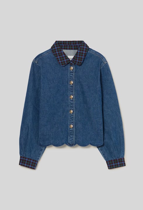 Cotton denim shirt