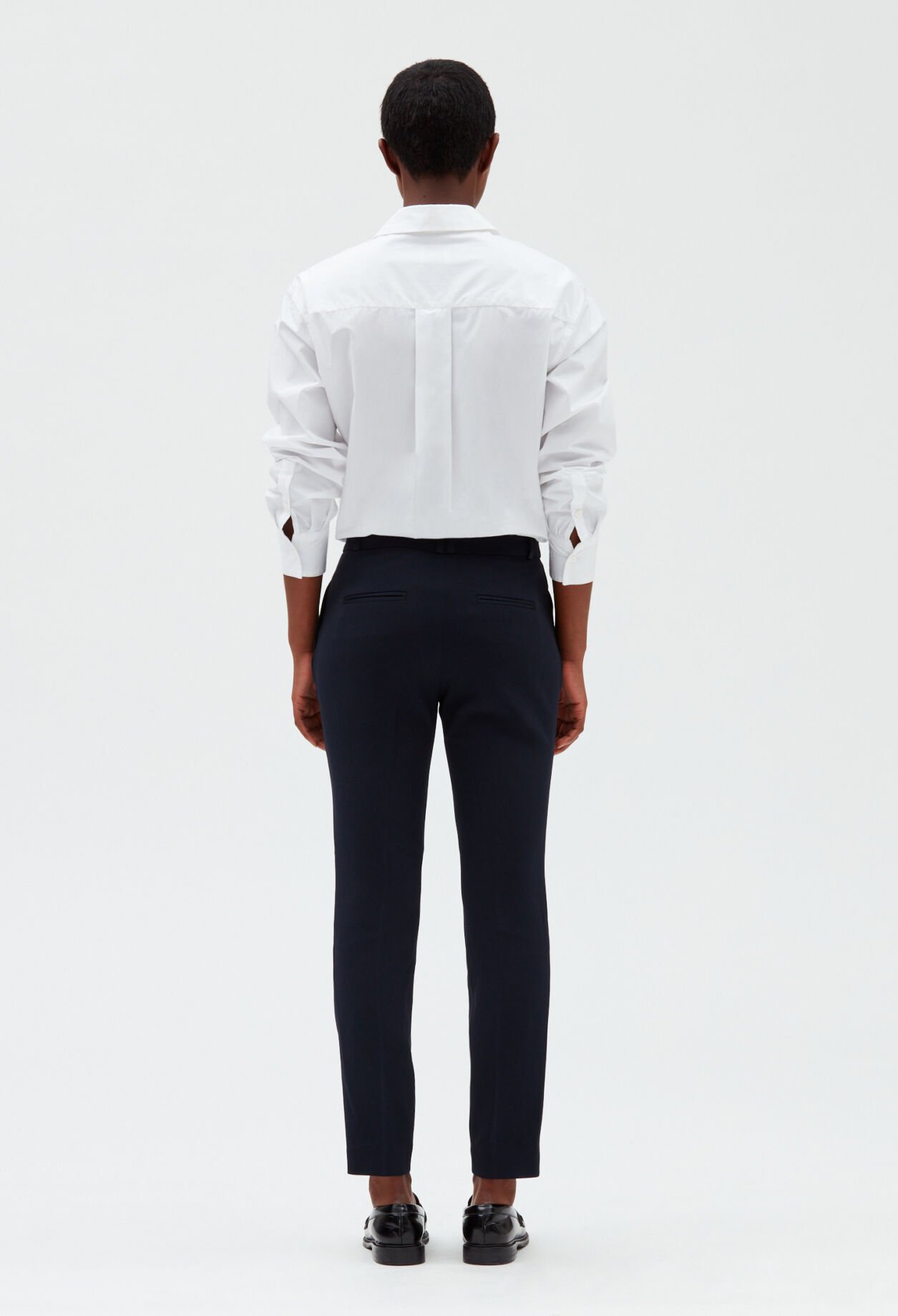Plain coloured tailored trousers