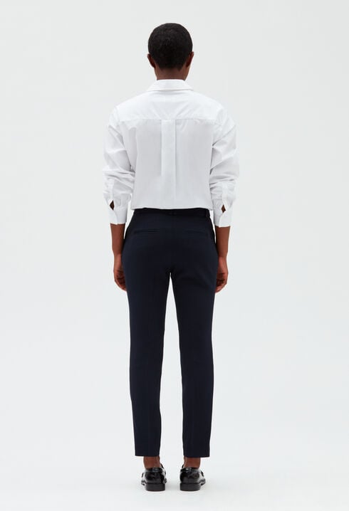 Plain coloured tailored trousers