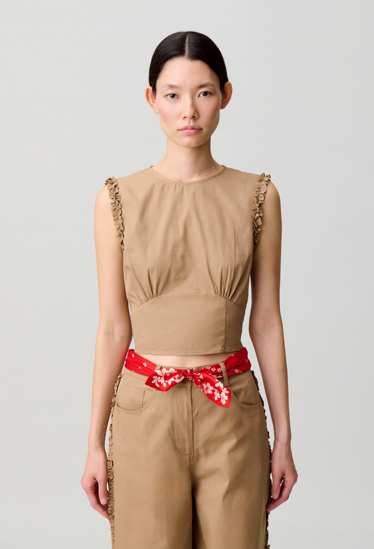 Ruffled crop top