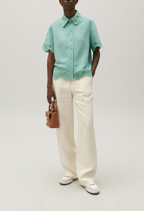 Broderie anglaise shirt