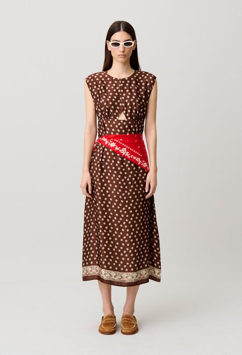 Printed maxi dress