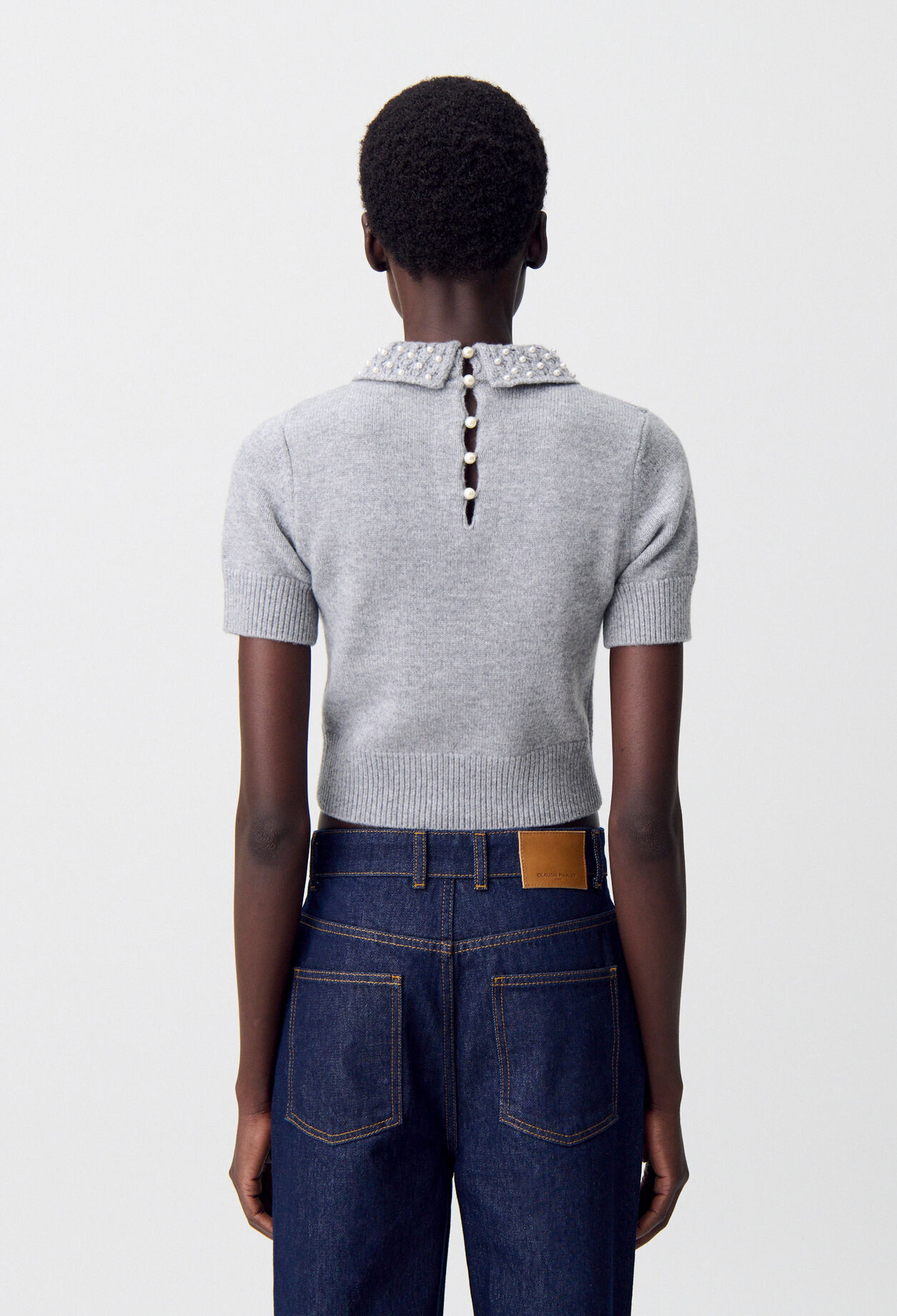 Short knitted top