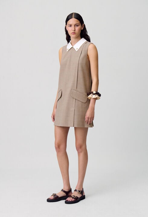Short checked dress