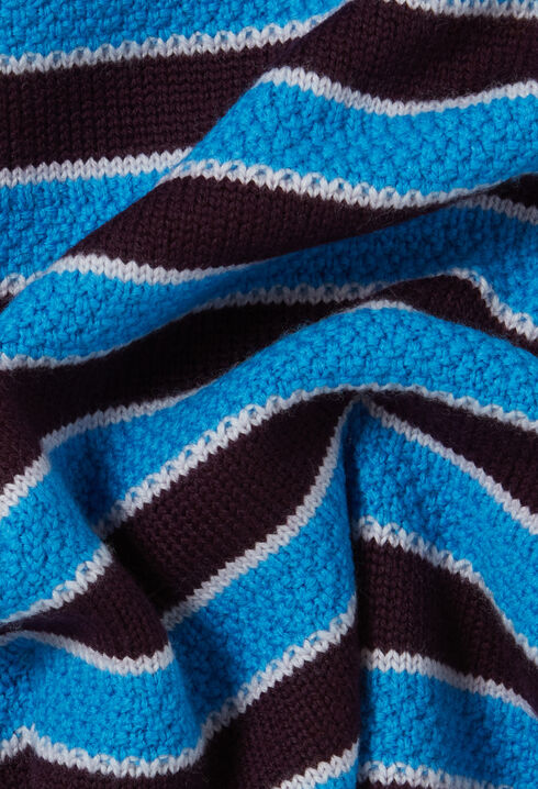 Striped knit sailor skirt