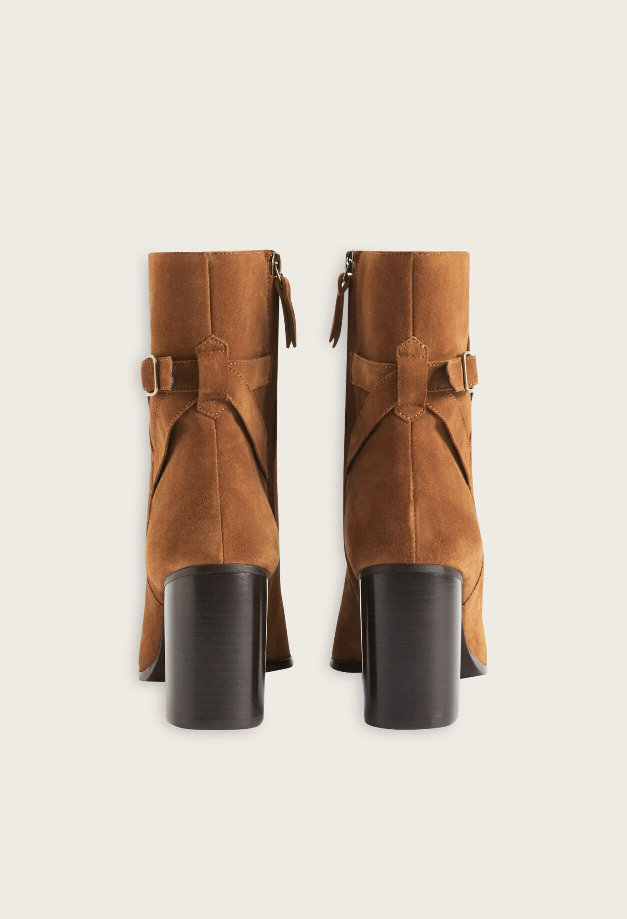 Caramel suede boots