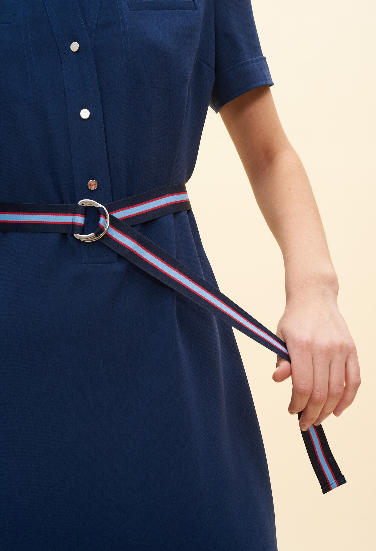 Short belted dress