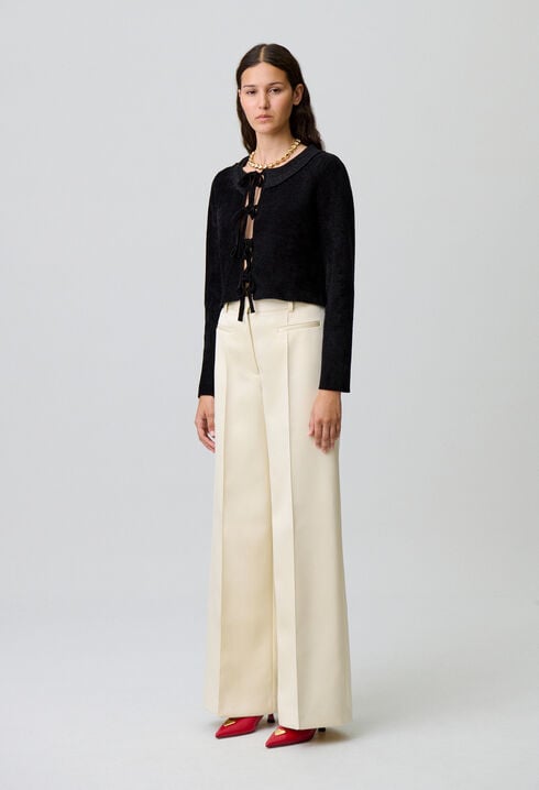 Straight-leg tailored trousers