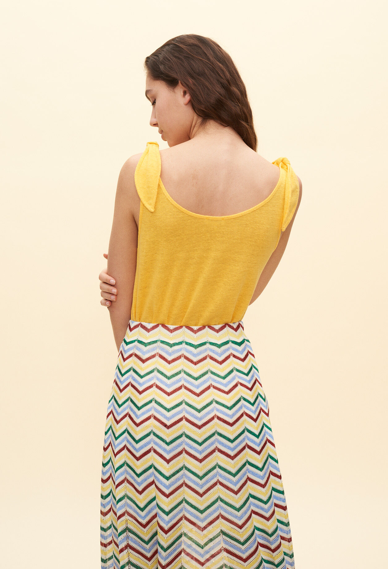 Top with knotted straps