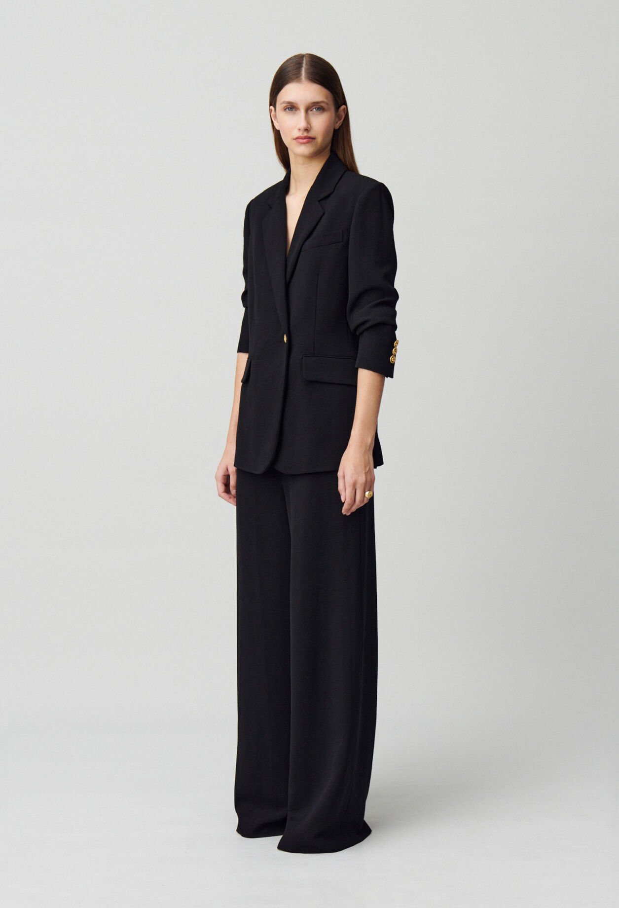 Buttoned blazer