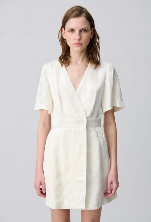 Wrap-Style Mini Dress