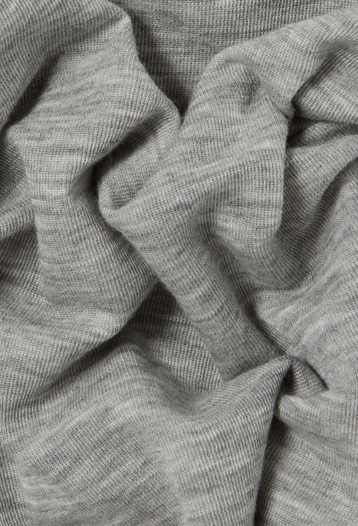 Fitted grey crew neck top