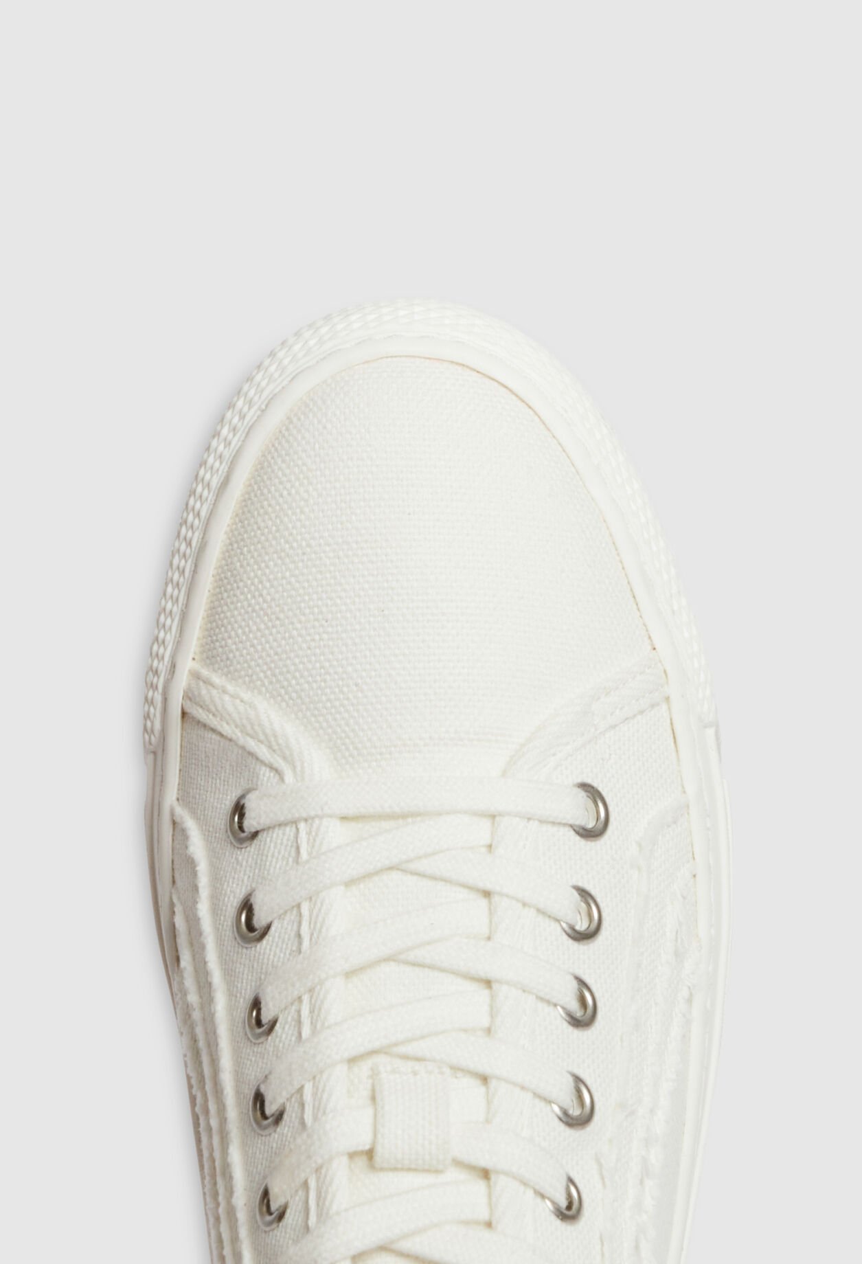 Ecru canvas trainers