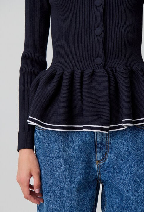 Fitted Knit Cardigan