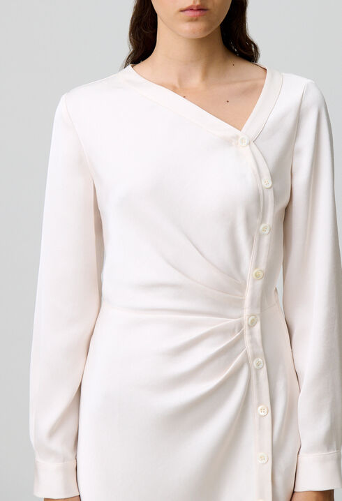 Long fluid satin dress