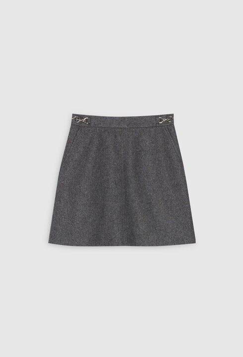 Heather grey mini skirt