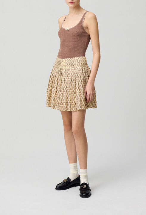 Short Printed Skirt