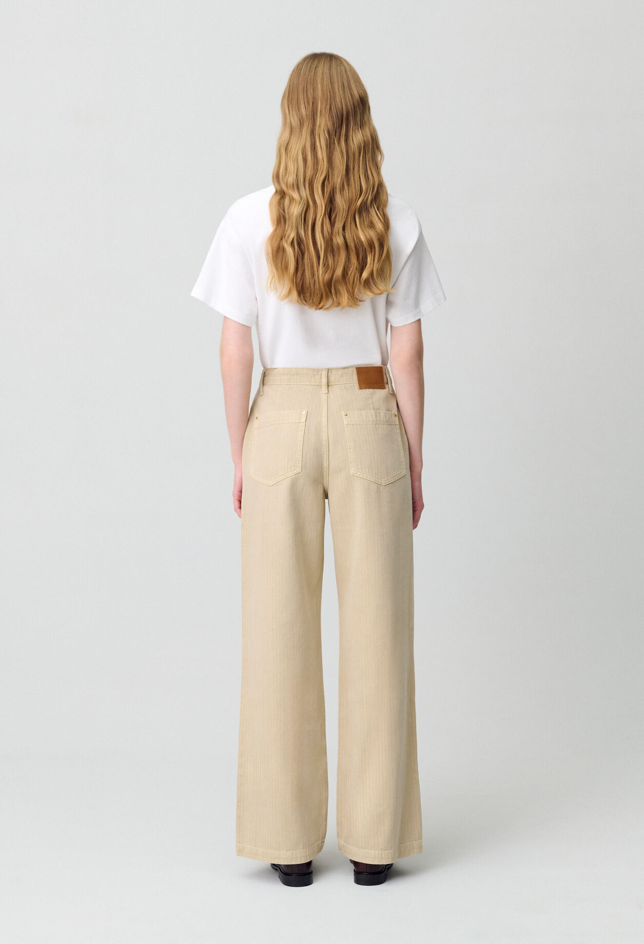 Straight Leg Denim Jeans