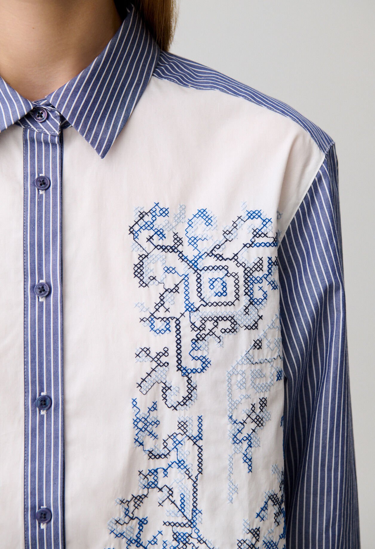 Striped cotton shirt