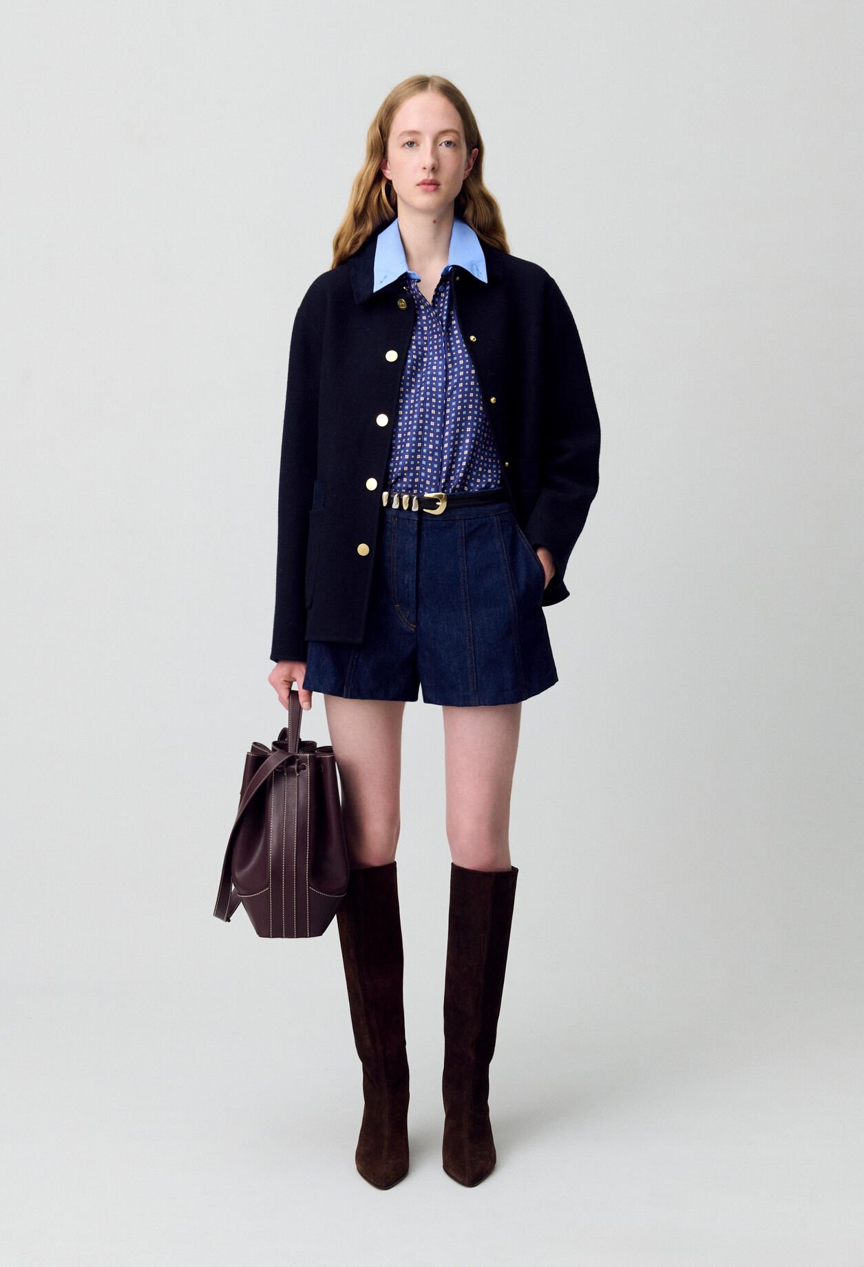 Raw Denim Mini Skirt