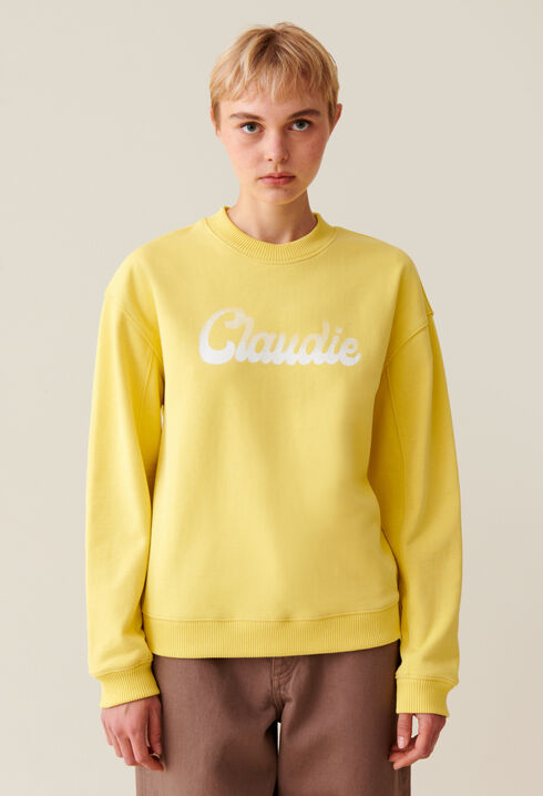 Oversized Claudie Print Sweatshirt