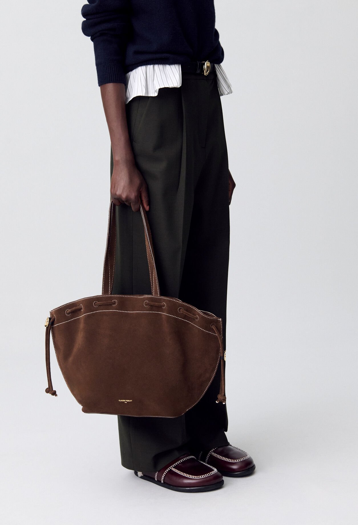 Alban suede leather bag