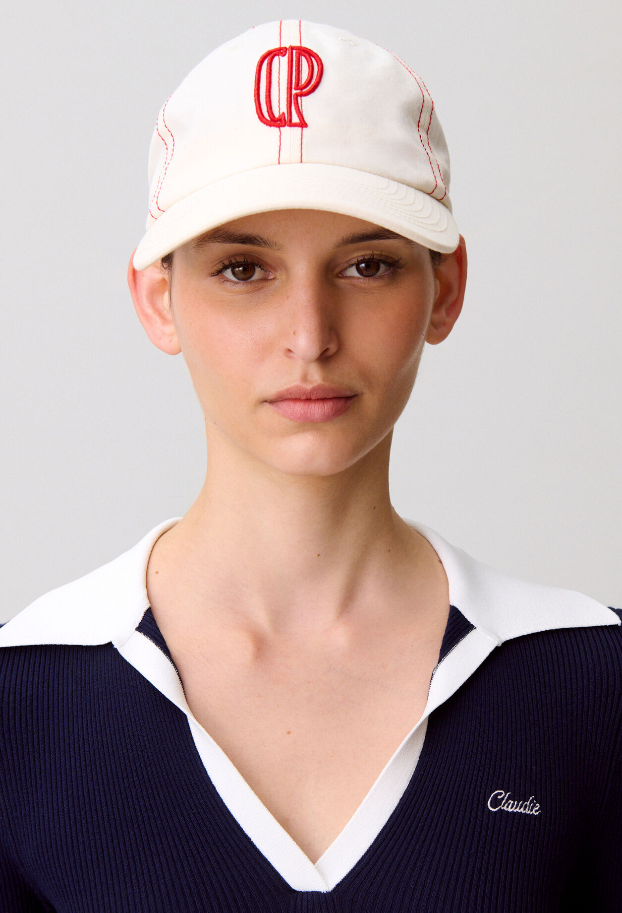 Embroidered CP monogram cap