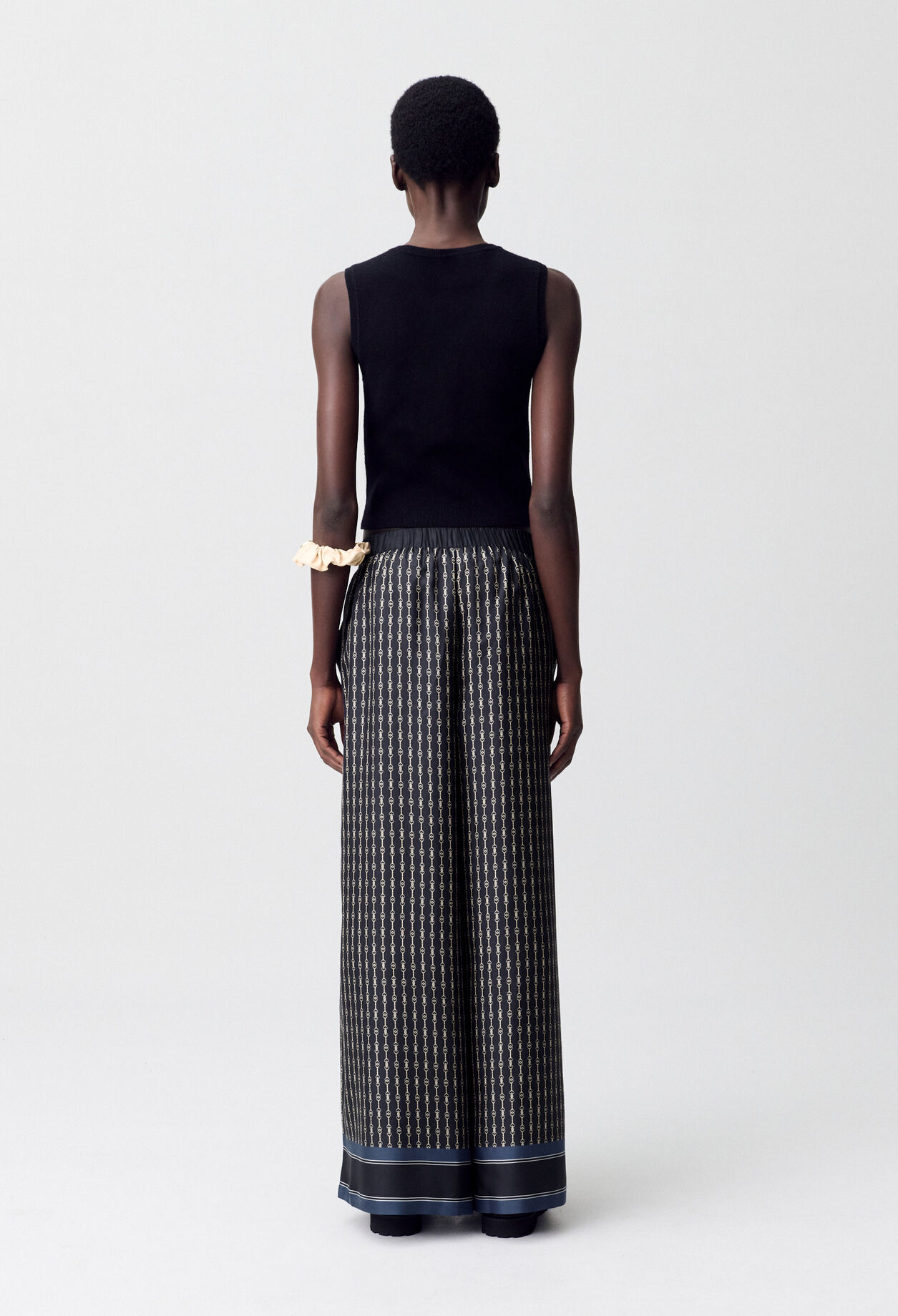 Flowy printed trousers