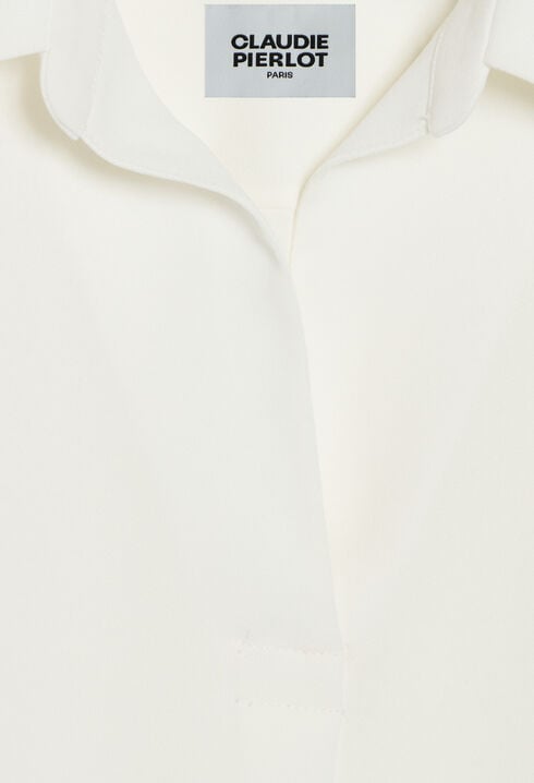 Ecru flowing blouse