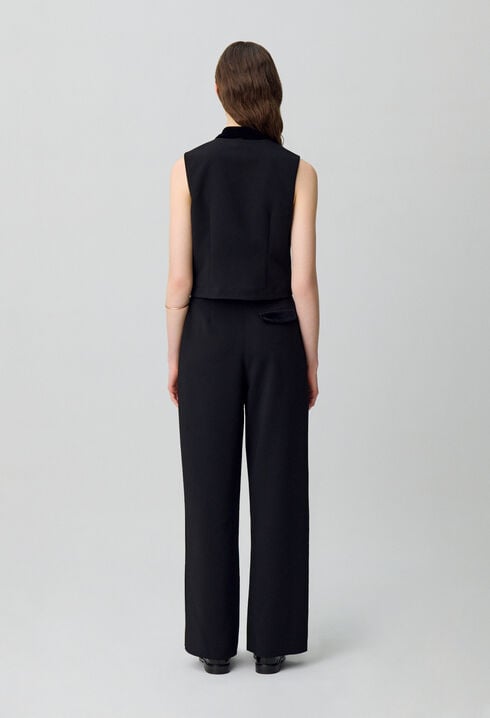 Blouse with Tie Neck