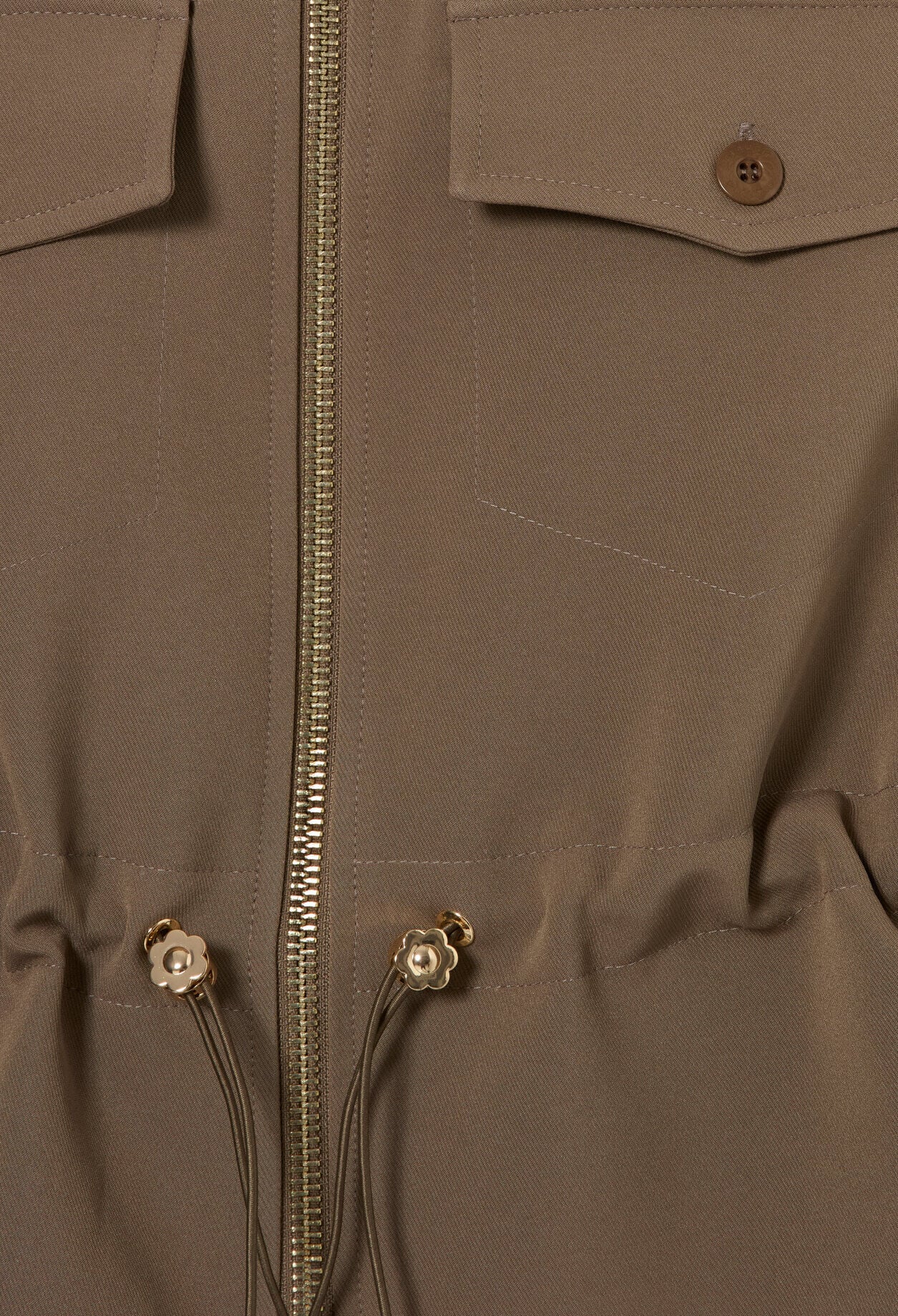 Gold flower peplum jacket