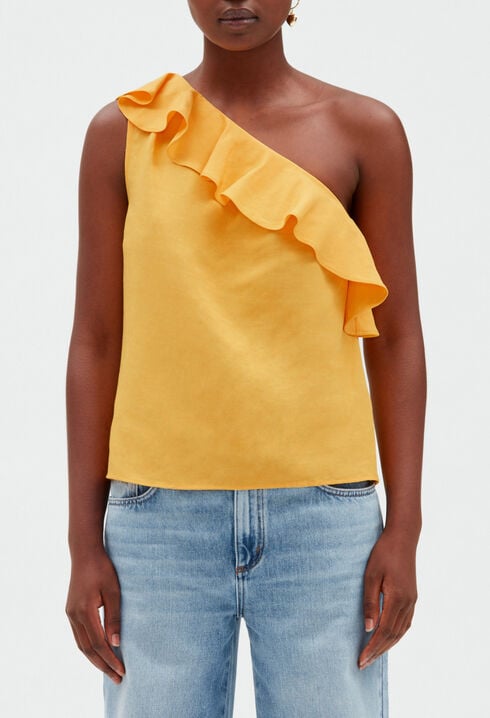 Yellow asymmetrical top