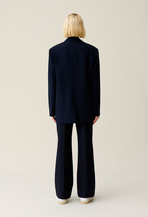 Navy oversized suit jacket