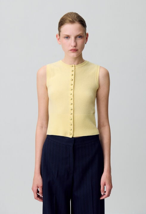 Button-Up Knitted Top