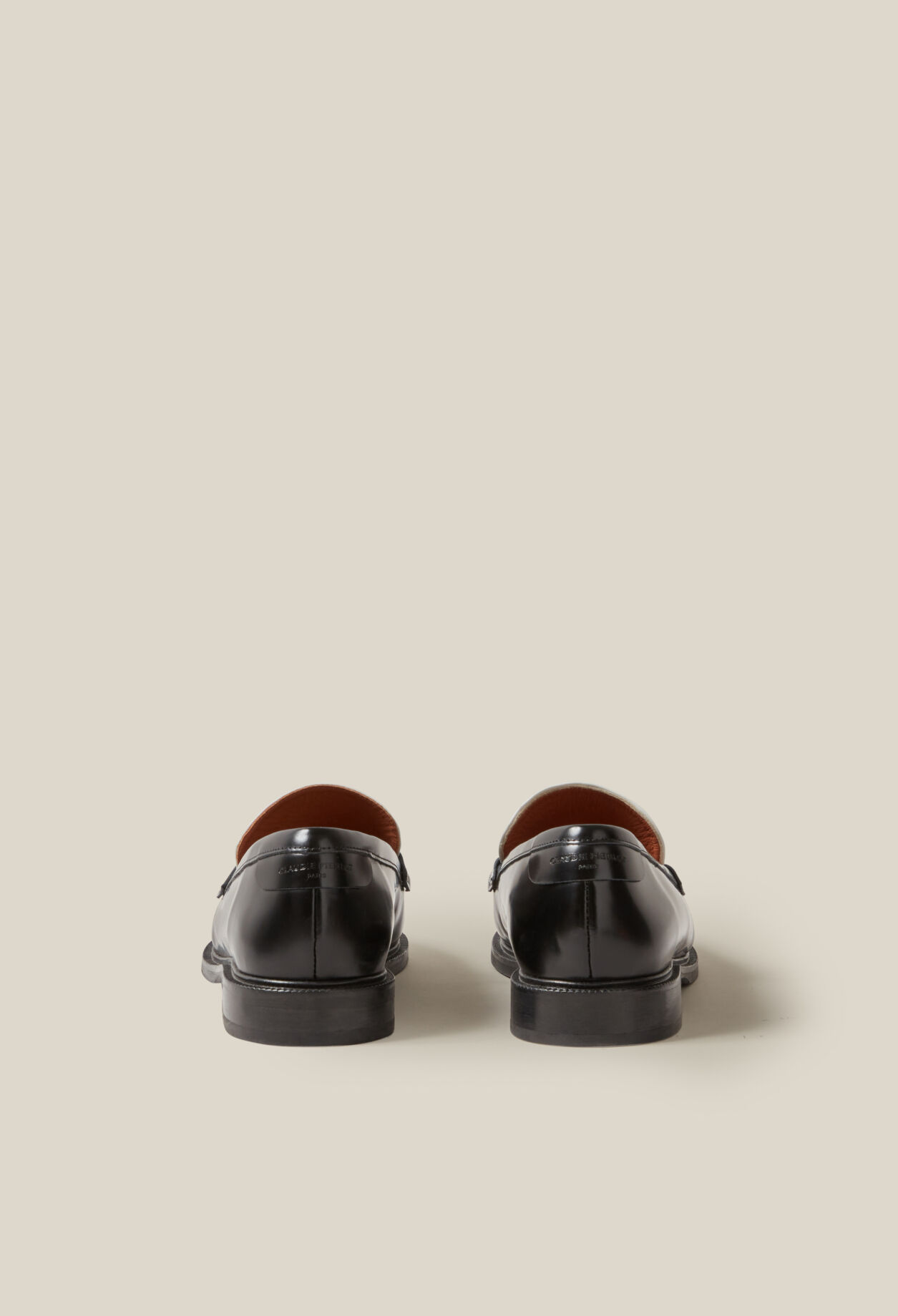 Two-tone leather loafers