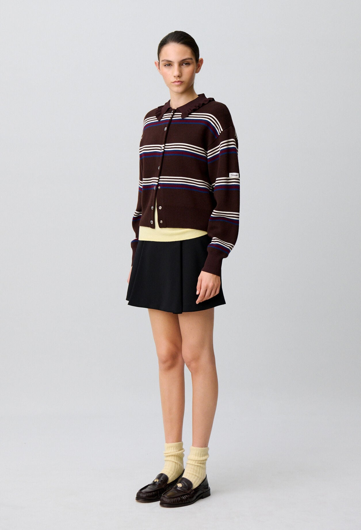 Short flared skirt