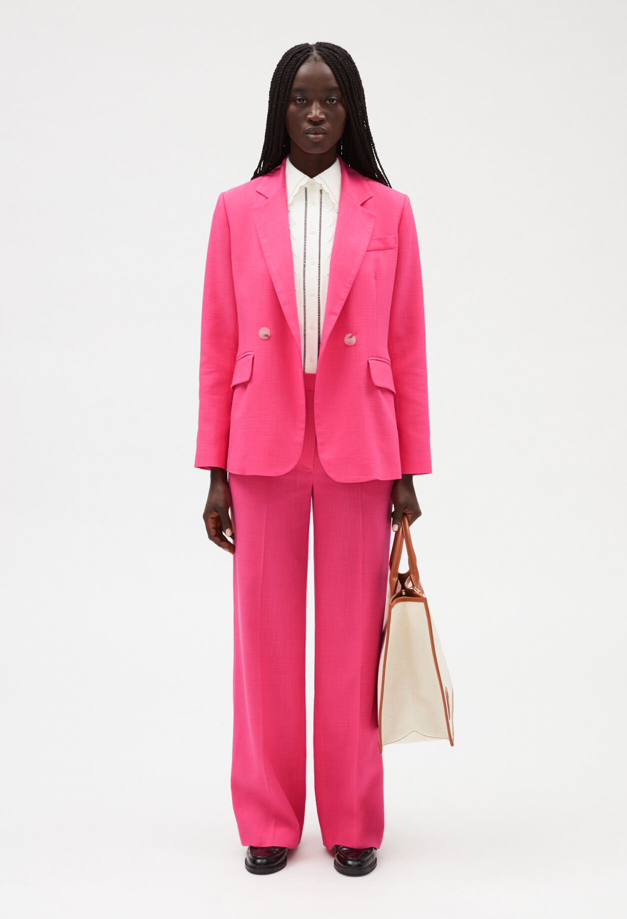Pink tuxedo jacket womens new arrivals