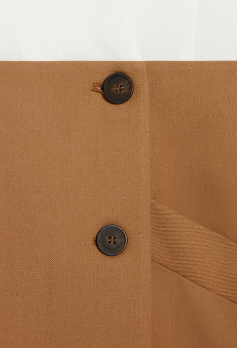 Two-tone short blazer dress