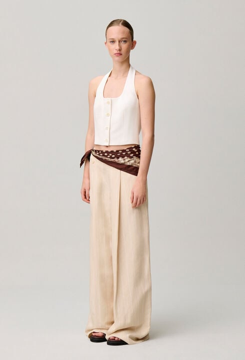Backless waistcoat