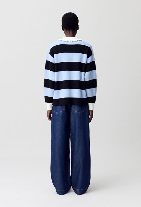 Striped Polo Jumper