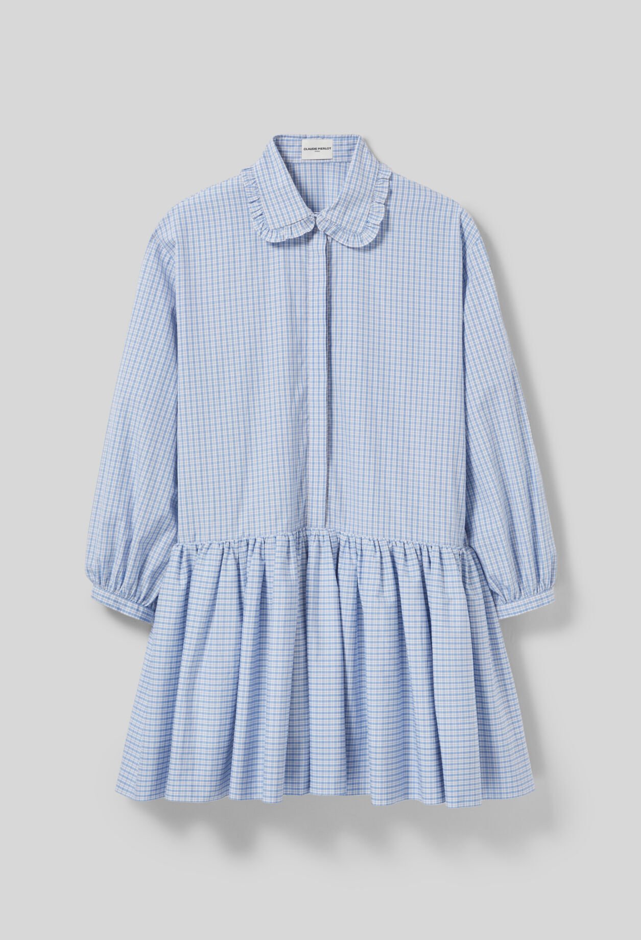 Checked babydoll dress