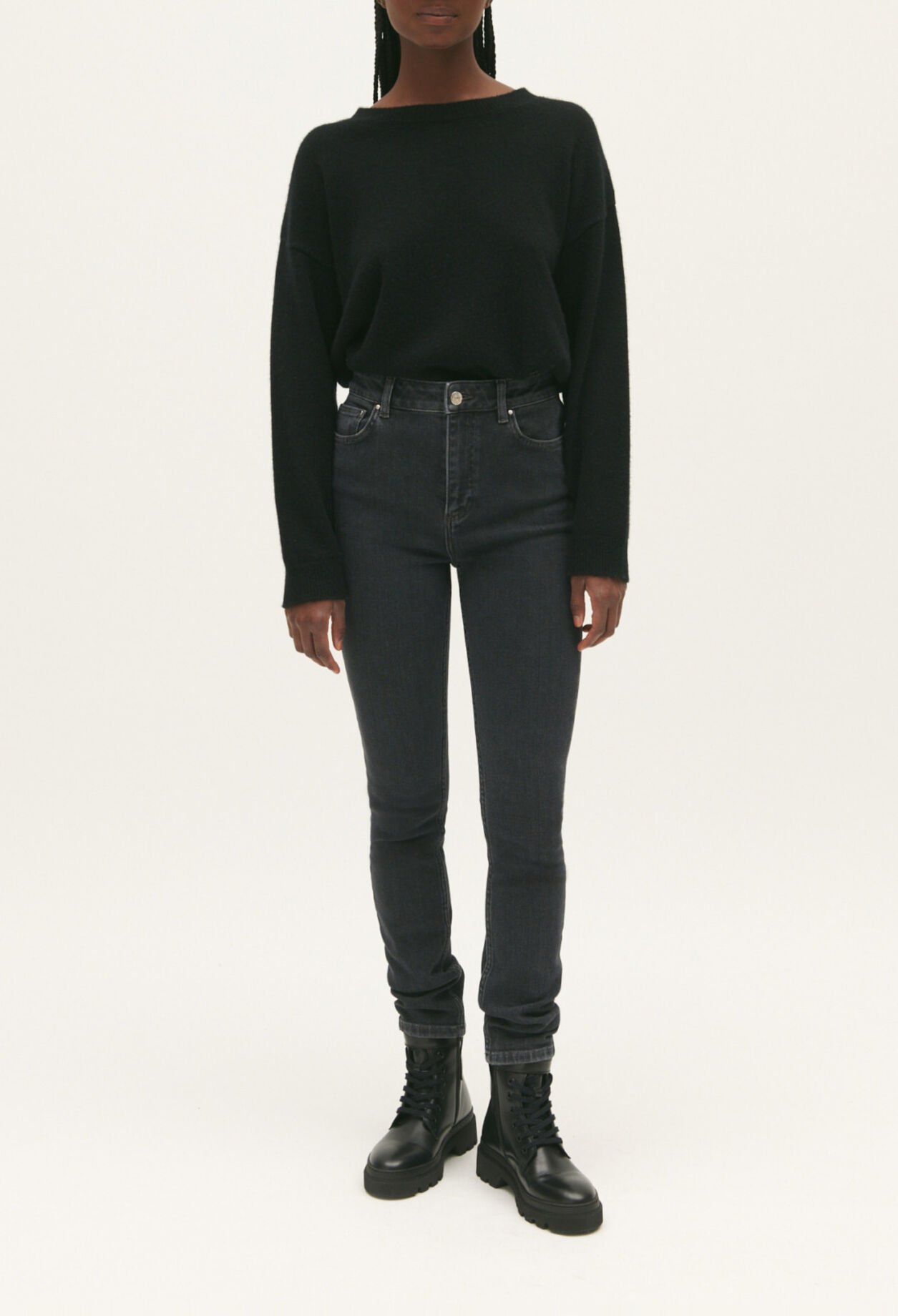 Charcoal grey skinny jeans