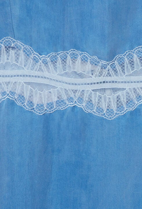 Flowy lace mini dress