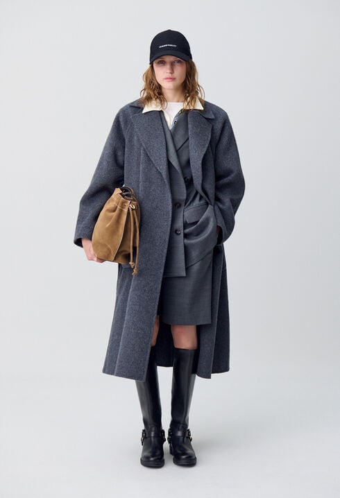 Belted Long Wool Coat
