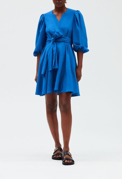 Short wraparound dress