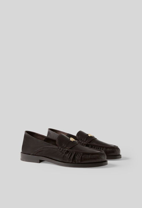 Patent leather loafers