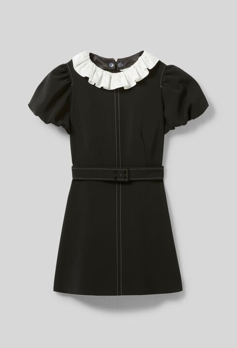 Short dress with collar