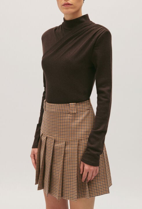 Chocolate wool T-shirt