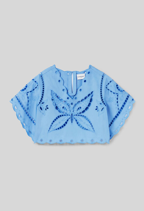 Butterfly Embroidered Top