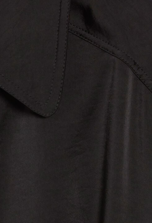 Black midi wrap dress 